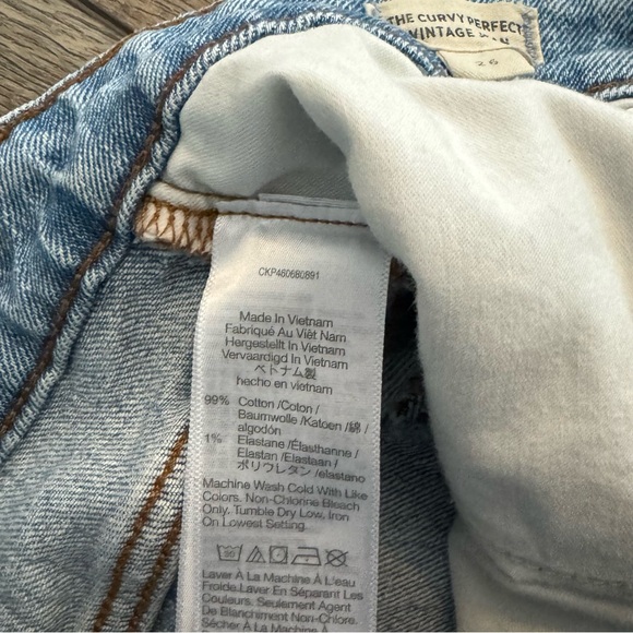 MADEWELL The Curvy Perfect Vintage Jean in Coney Wash ND630 Women’s Sz 26 - Picture 12 of 12